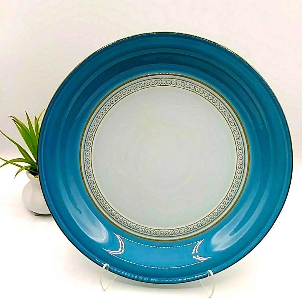 Denby Castile Blue 12” Round Platter. England - Picture 2 of 10